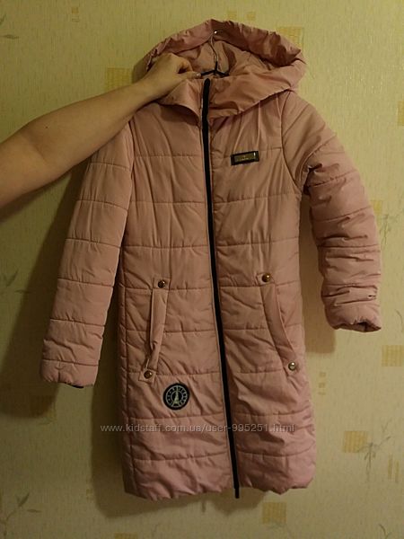 Зимова курточка на дівчинку - світло розова