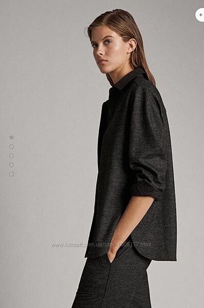 Сорочка сіра massimo dutti m 38 6877644801
