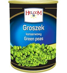 Горошек зеленый консервированный Helcom 400 г Польша