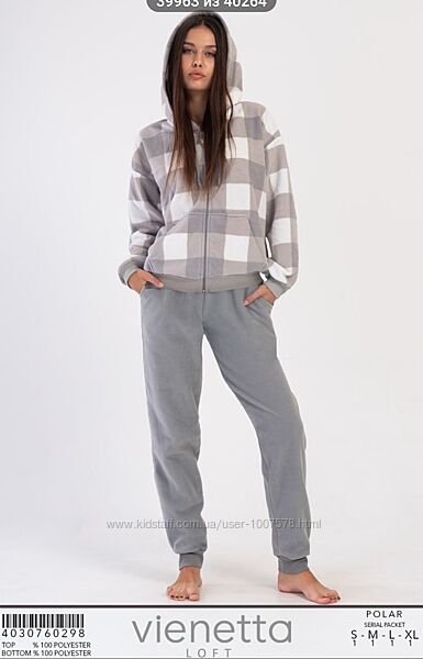 Теплі флісові піжами Vienetta Secret