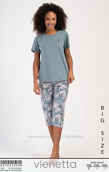 Піжами для дому та сну великих розмірів 