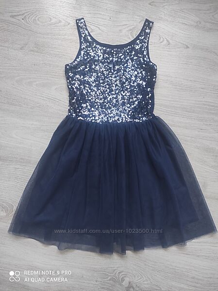 Красиве плаття Solo new york з паєтками на дівчинку 8-10 років, на зріст 14