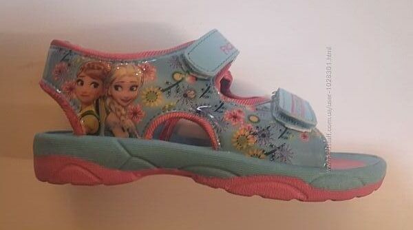 Новые босоножки Frozen, сандалии с принцессами Disney на девочку 27-28