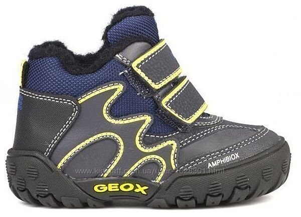Новые непромокаемые зимние ботинки Geox, теплые термо сапоги мальчику 19-20