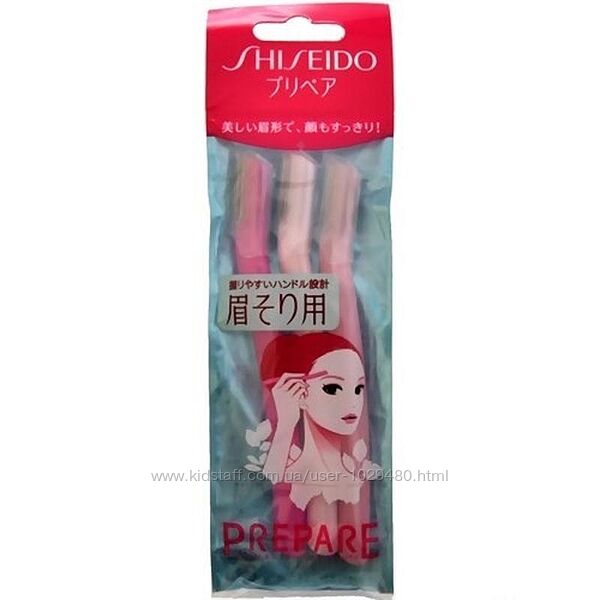 Shiseido Бритва для бровей женская 3 шт. , Япония