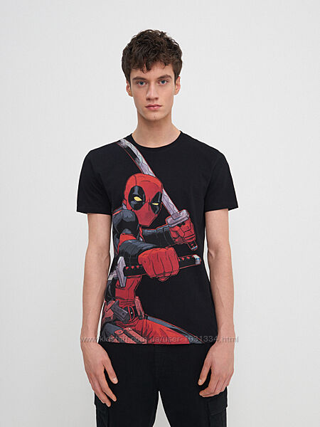 Оригинальная брендовая мужская, унисекс футболка House Marvel Дэдпул.