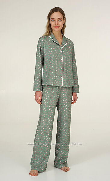 Красивый комплект для дома, пижама из серии blooming от ellen, L.