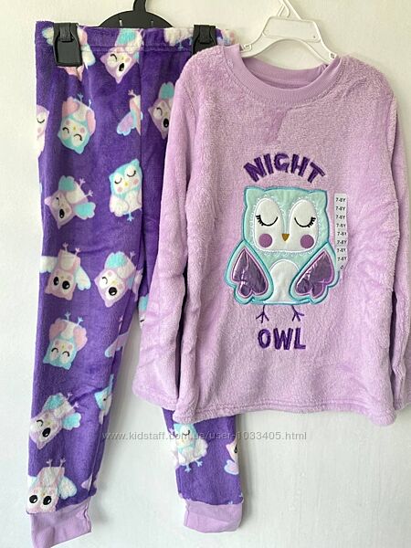 Флисовые пижамы от 4 до 13 лет - флісова плюшева піжама