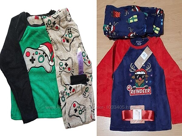 Флисовые и плюшевые пижамы Primark от 4 до 14-15 лет - 6 расцветок