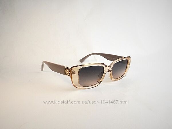 женские солнцезащитные очки Versace прозрачные коричневые с градиентом