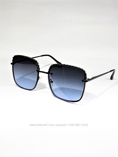 Женские солнцезащитные очки Dior темно-синие с градиентом