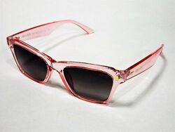 Женские солнцезащитные очки Celine черные с розовым прозрачные узкие