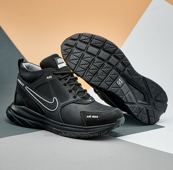 Натуральні шкіряні теплі зимові ботінки берці черевики туфлі для чоловіків 