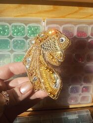 Брошка кавун кавунчик арбуз Херсон Україна Вишивка бісером, Мрії не горять