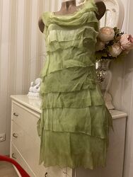 Воздушное натуральное итальянское платье, 46