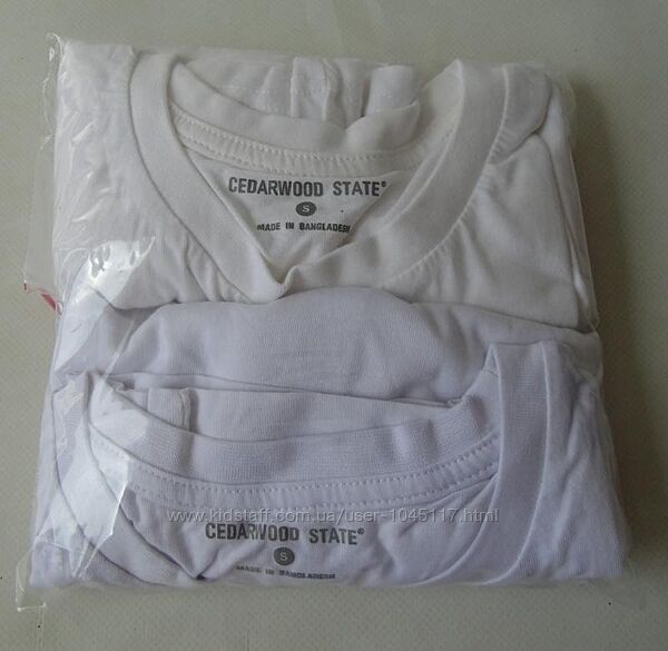 Набор 2 шт. бельевые футболки белая футболка хлопок с primark cedarwood sta