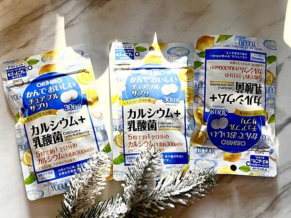 Orihiro Жувальний кальцій з лактобактеріями