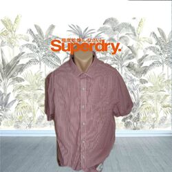SuperDry оригинал мужская рубашка короткий рукав 