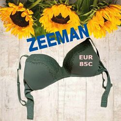 Zeeman EUR 85C Бюстгальтер гладкая чашка поролон  без косточки св серо