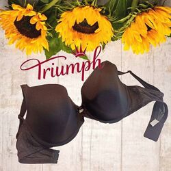 Triumph 70D Бюстгальтер поролон косточка черный 