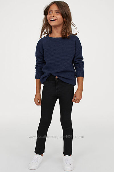 Чорні джинси skinny fit від h&m ріст від 140 до 170 см