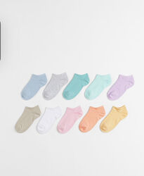 Шкарпетки кольорові - 10 шт від h&m розмір від 25 до 39