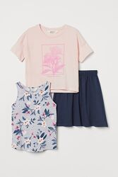 Комплект 3-ка на дівчинку від h&m ріст 152 і 158 см