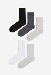 Шкарпетки кольорові -5 шт від h&m розмір 37-39 , 40-42