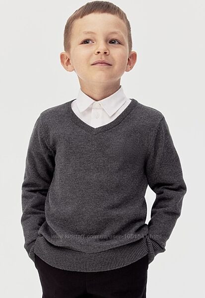 Джемпер сірий від н&m ріст від 110 до 140 см