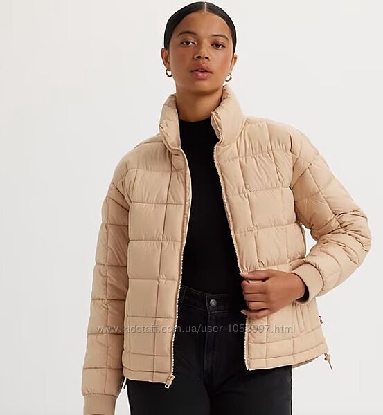 Куртка пуфер levis box quilted puffer jacket