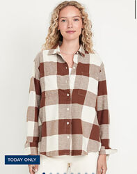 Фланелева жіноча сорочка , рубашка old navy