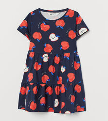 Дитяча сукня плаття для дівчинки H&M - Кролики, квіти, леопард, фрукти