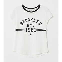 Дитяча футболка H&M на дівчинку підлітка - написи