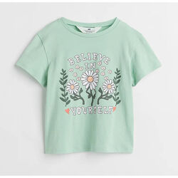 Дитяча футболка Believe H&M для дівчинки 12604