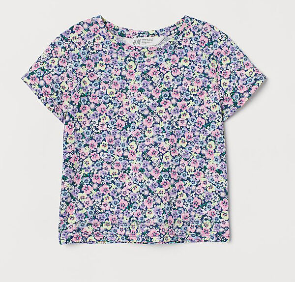 Дитяча футболка квіти H&M для дівчинки 30126