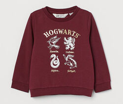 Дитячий джемпер світшот на флісі Hogwarts H&M для дівчинки 59607