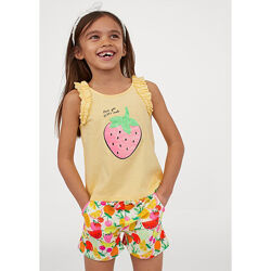 Дитячий літній костюм комплект Фрукти H&M на дівчинку 59800