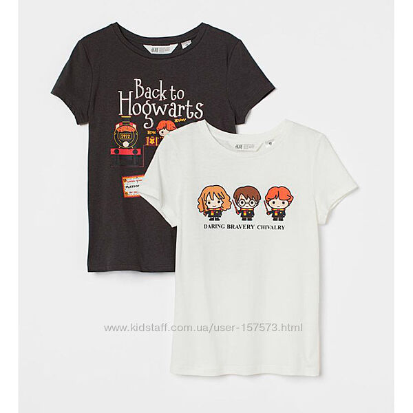 Набір футболок Hogwarts H&M на дівчинку підлітка 94008