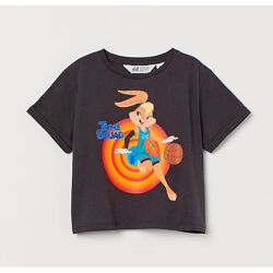 Дитяча укорочена футболка Space Jam H&M на дівчинку 61600