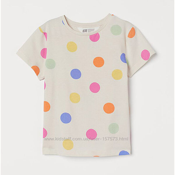 Дитяча футболка Горошок H&M для дівчинки 22009