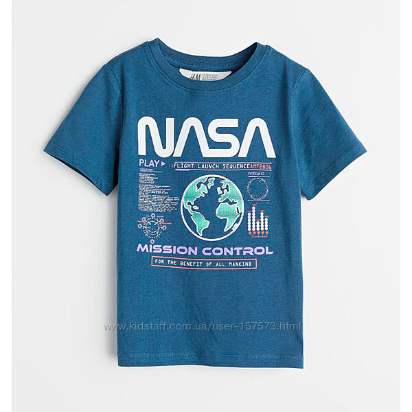 Дитяча футболка H&M на хлопчика - NASA, Сатурн