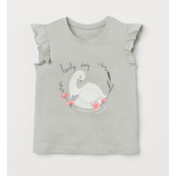 Дитяча майка футболка Лебідь H&M на дівчинку 16001