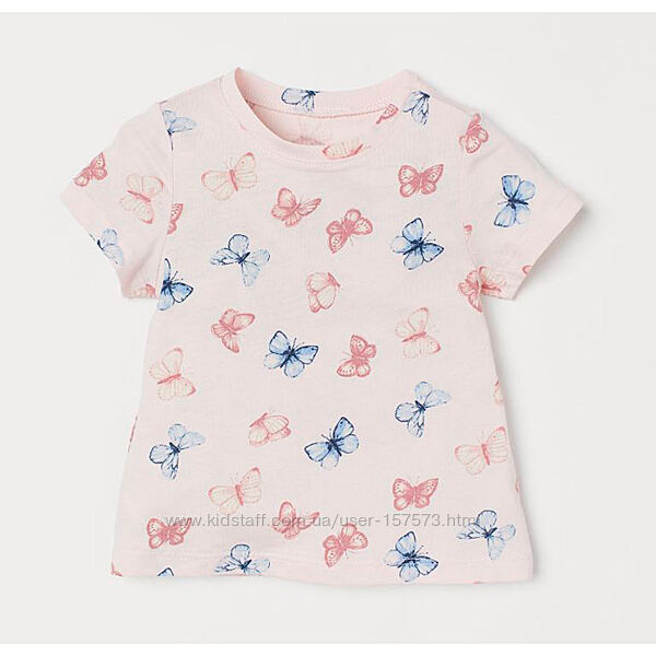 Дитяча футболка Метелики H&M для дівчинки 74001