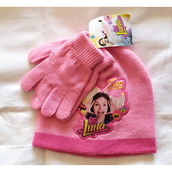 Дитячий демісезонний набір шапка з рукавичками Soy Luna Disney на дівчинку