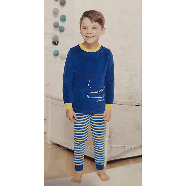 Дитяча велюрова піжама Impidimpi на хлопчика 19862