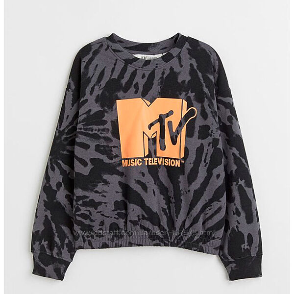 Дитячий джемпер світшот на флісі MTV H&M на дівчинку підлітка 43002
