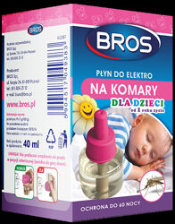 BROS рідина для електрофумігатора проти комарів для дітей віком від 1р 454