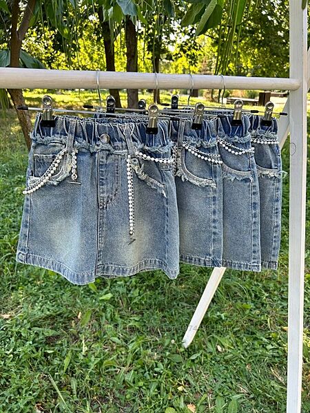 Стильні джинсові спіднички 
