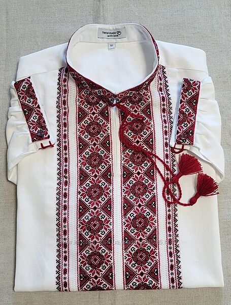 Чоловіча вишиванка ручної роботи Оксамитецька р. XL54