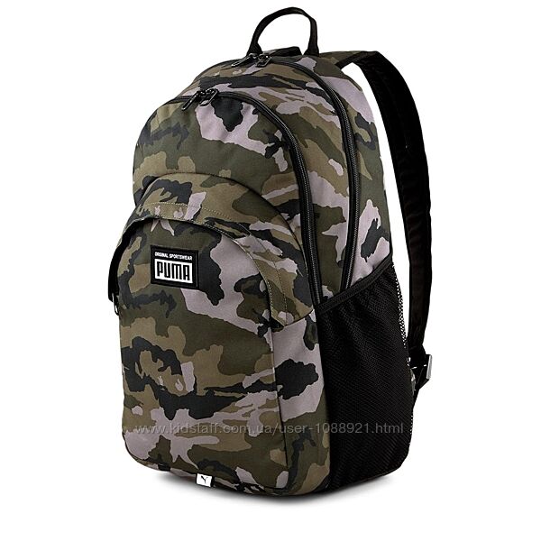Рюкзак PUMA Academy Backpack Camo 25l Оригинал Городской Спорт Камуфляжный